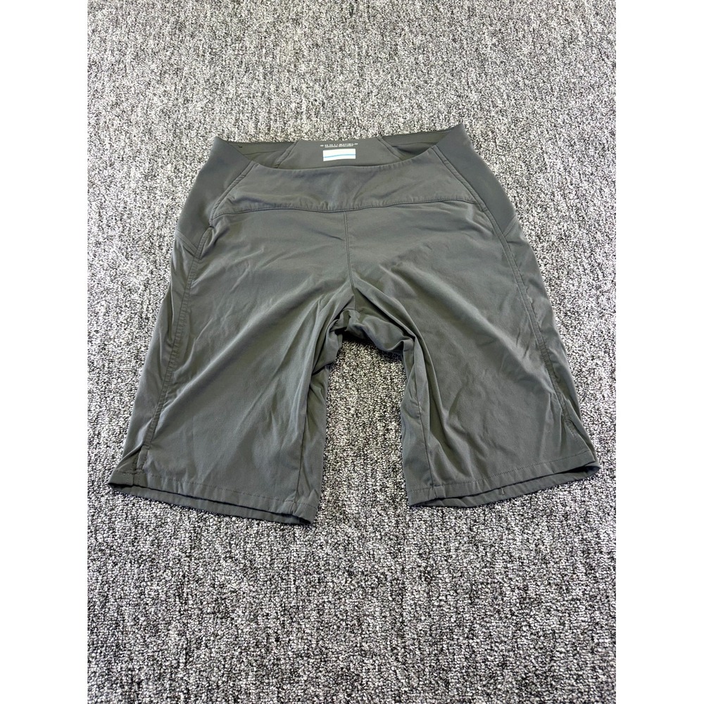 Columbia Omni Shield Advanced Repellency Shorts Womens M Gray Stretch Low Rise